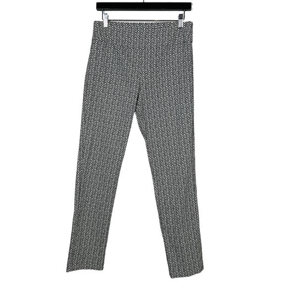 Elliott Lauren Elastic Waist Pant SLim Fit Mid Mod Print Casual - 10 - Picture 1 of 5